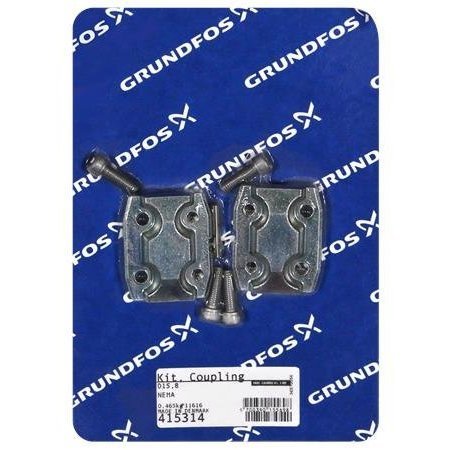 GRUNDFOS Pump Repair Kits- Kit, Coupling complete NEMA D15, 8, Spare Part. 415314